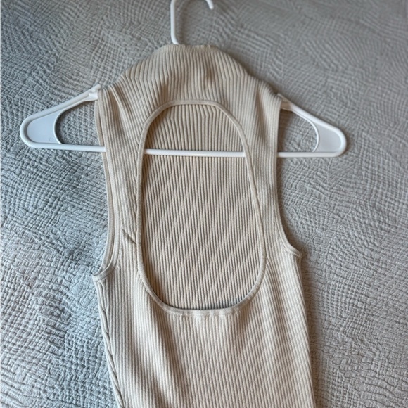 Babaton Strapless Cream Dress - Picture 2 of 3